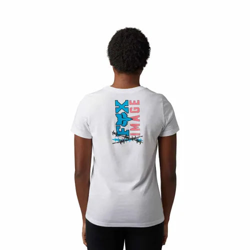 BARB WIRE SS TEE Wht       /M