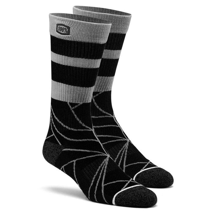100% Fracture Black Athletic Sock