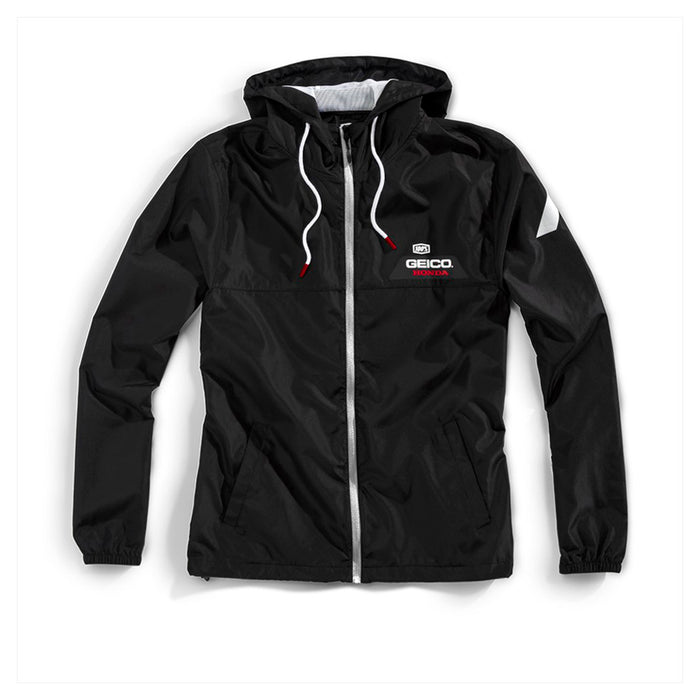 100% Geico Honda Capstone Black Hoodie Jacket