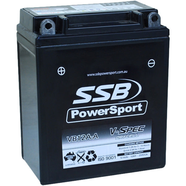SSB Powersport VB12A-A 12V V-Spec High Performance AGM Battery