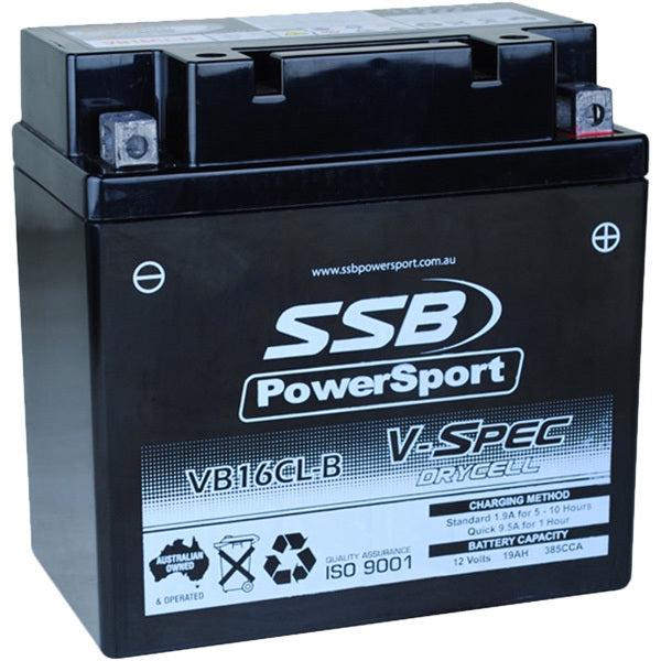 SSB Powersport VB16CL-B 12V V-Spec High Performance AGM Battery
