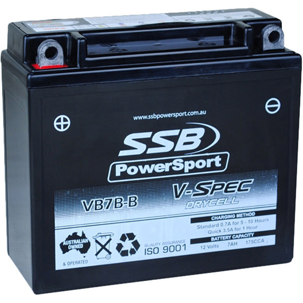 SSB Powersport VB7B-B 12V V-Spec High Performance AGM Battery