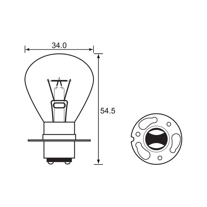 Headlight Bulb 6V 15/15W and 35/35W
