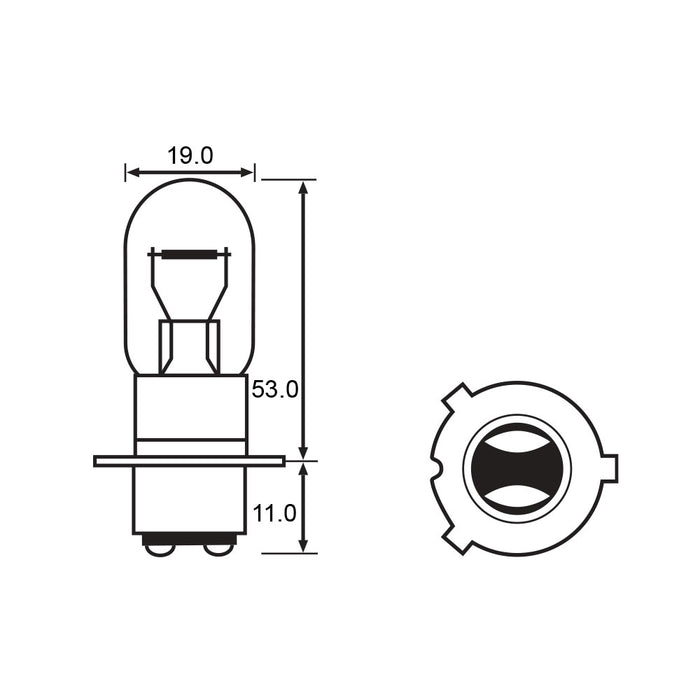 Headlight Bulb 6V 15/15W and 35/35W