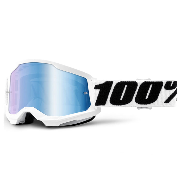 100% Strata2 Goggle Everest Mirror Blue Lens