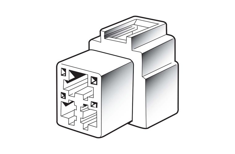 Three Way Quick Connector Housing Female 10 Pack