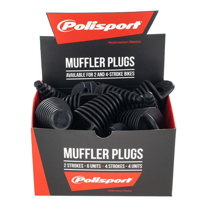 Polisport Exhaust Bung Pack Of 10 In Box (6 Large, 4 Small)