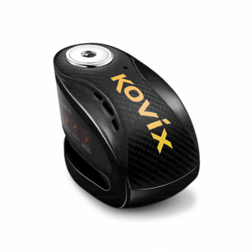 Kovix Alarm Disc Lock Black with Reminder Cable and Mount