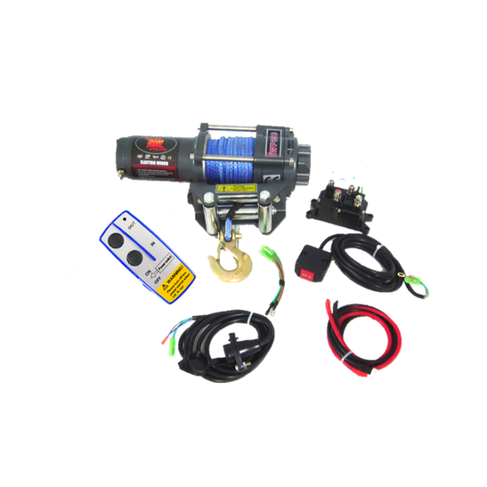 Aussie Powersports Winch with 4500Lb Synthetic Rope