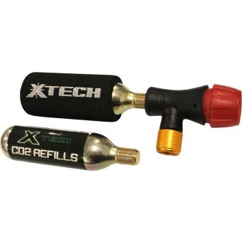 X Tech CO2 Tyre Inflator With 2 16G Cartridges (2C)