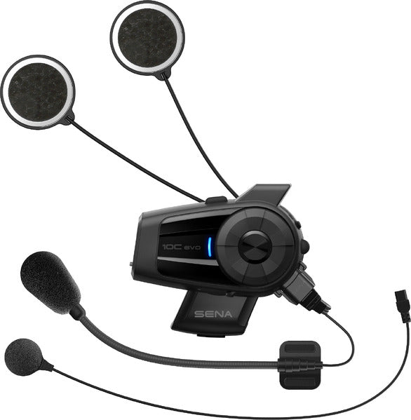 SENA 10C EVO Motorcycle Mesh Intercom and Camera Kit Sena