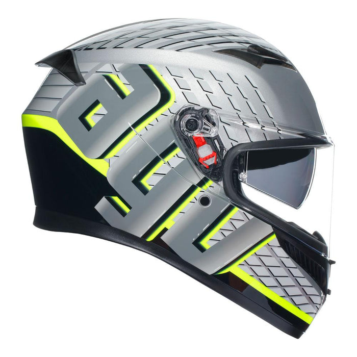AGV K3 - FORTIFY GREY/BLACK/YELLOW FLUO AGV