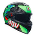 AGV K3 - KAMALEON BLACK/RED/GREEN AGV