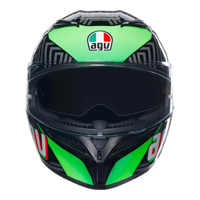 AGV K3 - KAMALEON BLACK/RED/GREEN AGV
