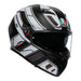 RIVIA MATT BLACK/WHITE AGV