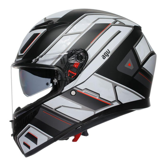 RIVIA MATT BLACK/WHITE AGV