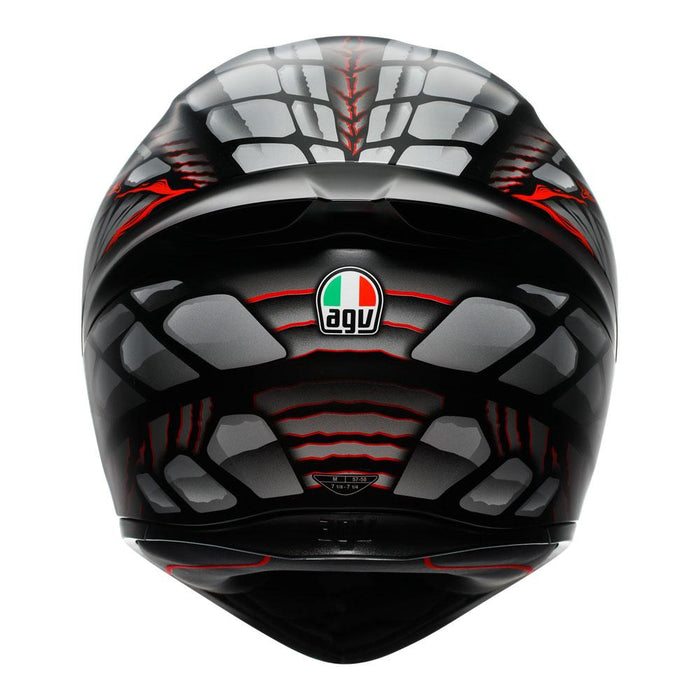 AGV K1 S - LYZARD BLACK/GREY/RED AGV