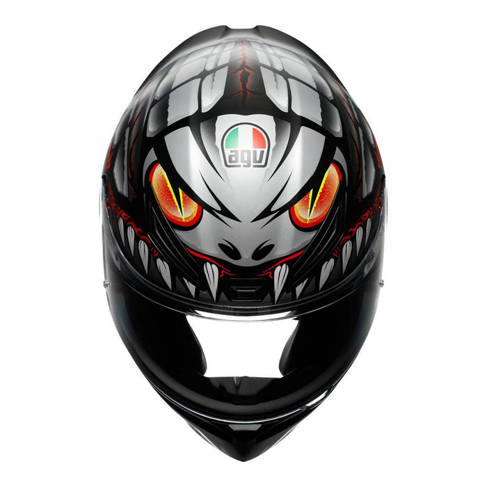 AGV K1 S - LYZARD BLACK/GREY/RED AGV