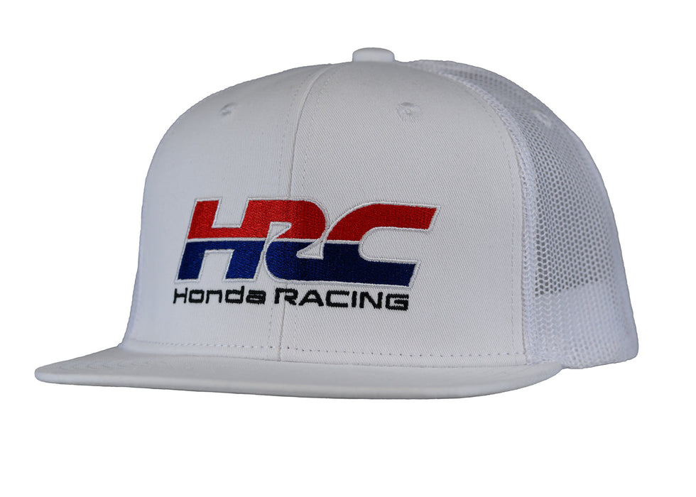Honda HRC Flat Peak Cap - White Honda