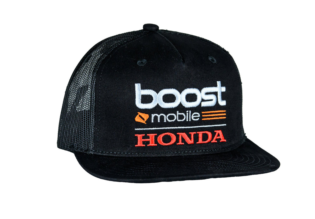 Honda x Boost Flat Peak Cap - Black Honda