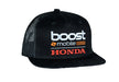 Honda x Boost Flat Peak Cap - Black Honda