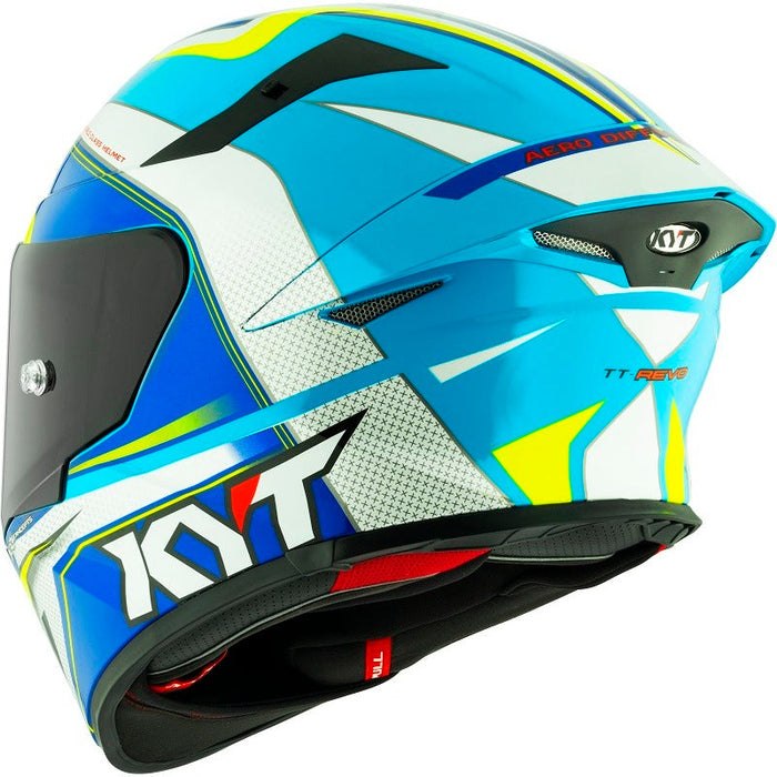 KYT TT Revo E06 Grand Prix White/Blue KYT