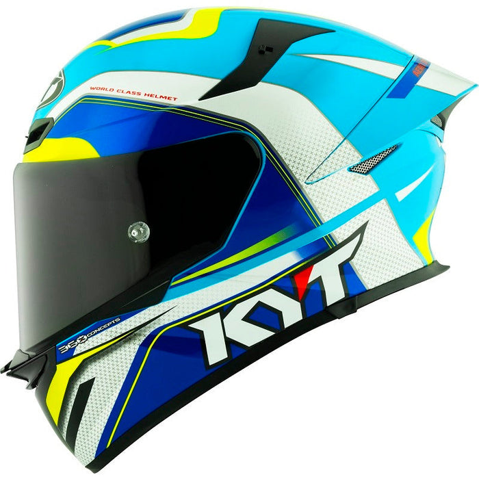 KYT TT Revo E06 Grand Prix White/Blue KYT