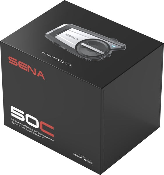 SENA 50C Motorcycle Mesh Intercom and Camera Kit with sound by Harman Kardon Sena