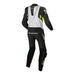 Macna Tracktix 1 Piece Suit Black/White/Neon Yellow Macna