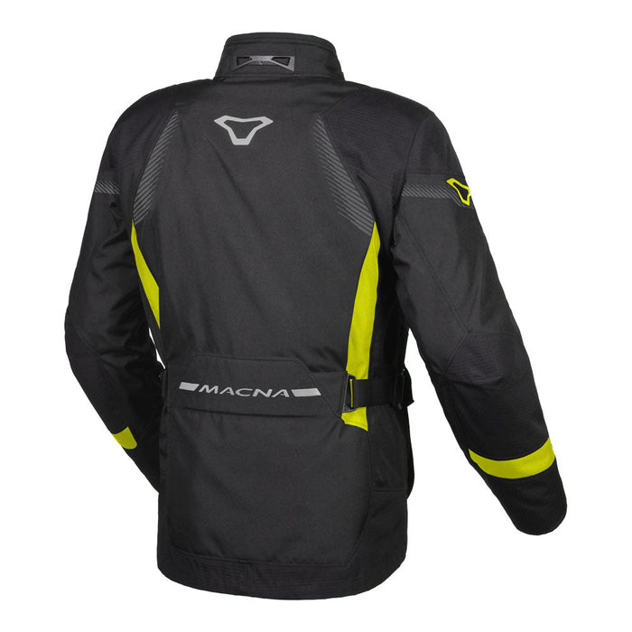 Macna Rancher Jacket Black/Fluro Yellow Macna