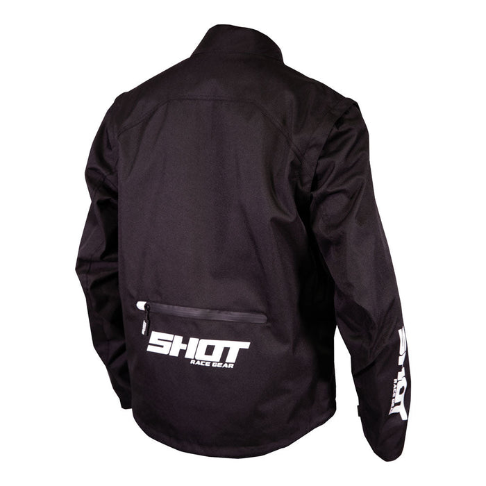 Shot Contact Assault Adult Enduro Jacket Black/White Shot MX