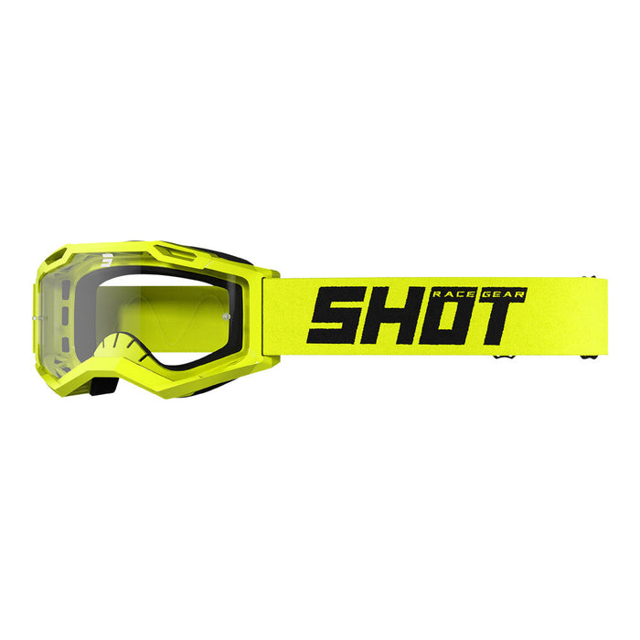 Shot Assault 2.0 Solid Goggles Neon Yellow Glossy Shot MX
