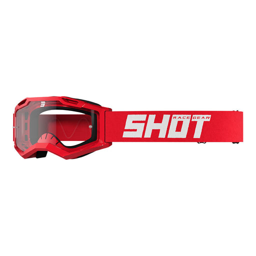 Shot Assault 2.0 Solid Goggles Red Glossy Shot MX