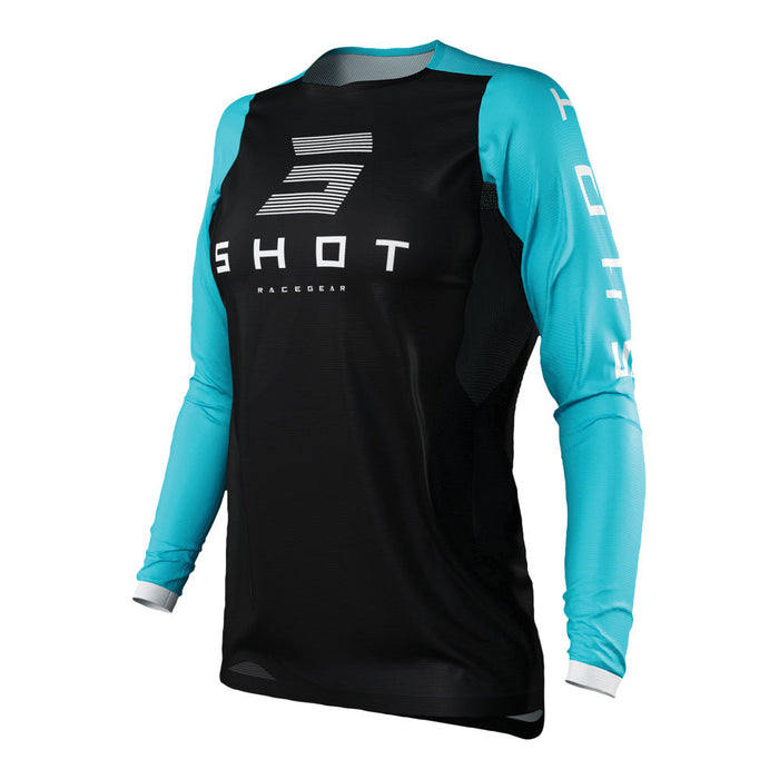 Shot Contact Shelly Ladies Jersey Turquoise Shot MX