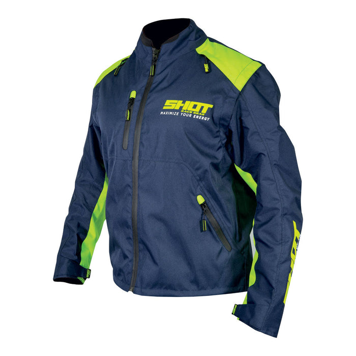 Shot Contact Assault Enduro Jacket Blue/Neon Yellow Shot MX