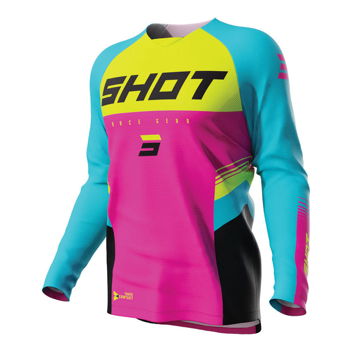 Shot Raw Kid Tracer Jersey Pink Shot MX