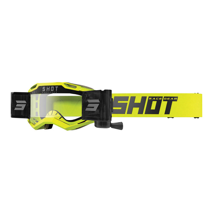 Shot Iris 2.0 Solid Goggles Roll-Offs Neon Yellow Glossy Shot MX