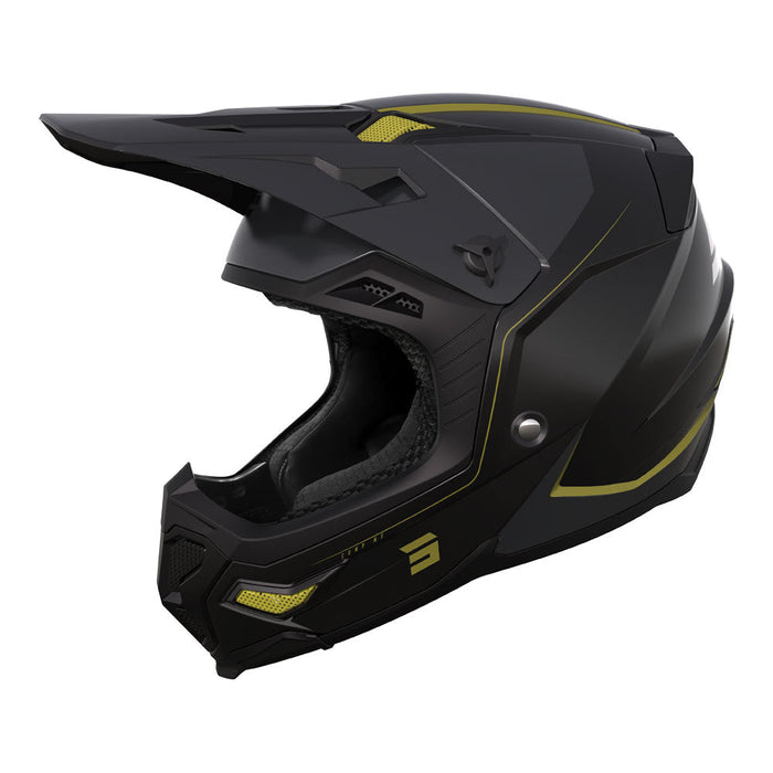 Shot Core Comp Helmet Matt Black/Gold MIPS Shot MX