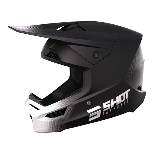 Shot Race Raw Helmet Black Matt MIPS Shot MX