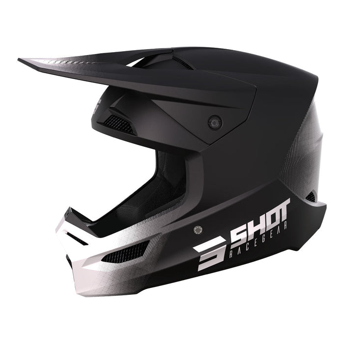 Shot Race Raw Helmet Black Matt MIPS Shot MX