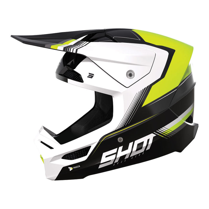 Shot Race Tracer Helmet Neon Yellow Glossy MIPS Shot MX