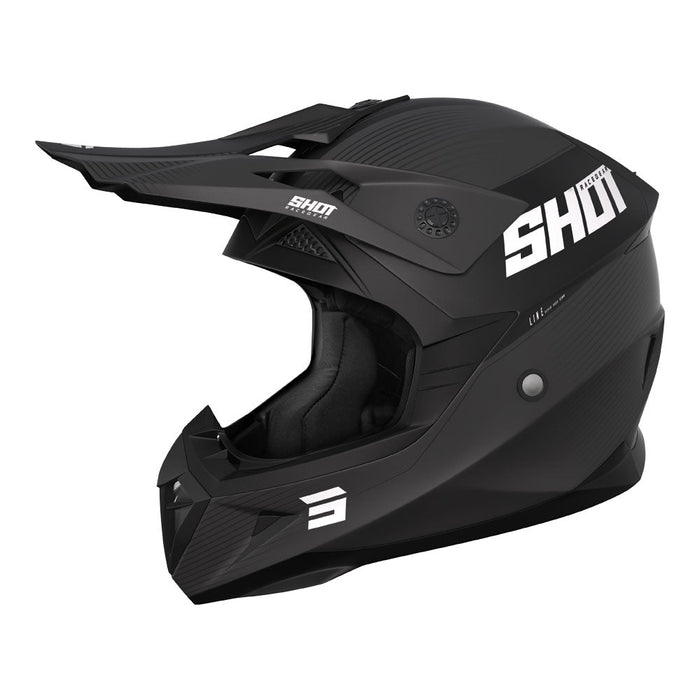 Shot Pulse Line Helmet Matt Black/Grey Shot MX