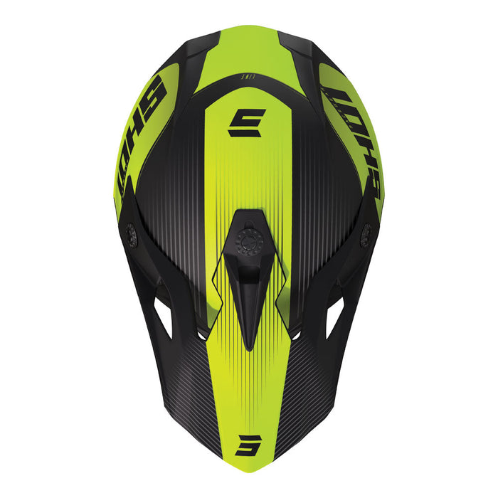 Shot Pulse Line Helmet Matt Neon Yellow Shot MX