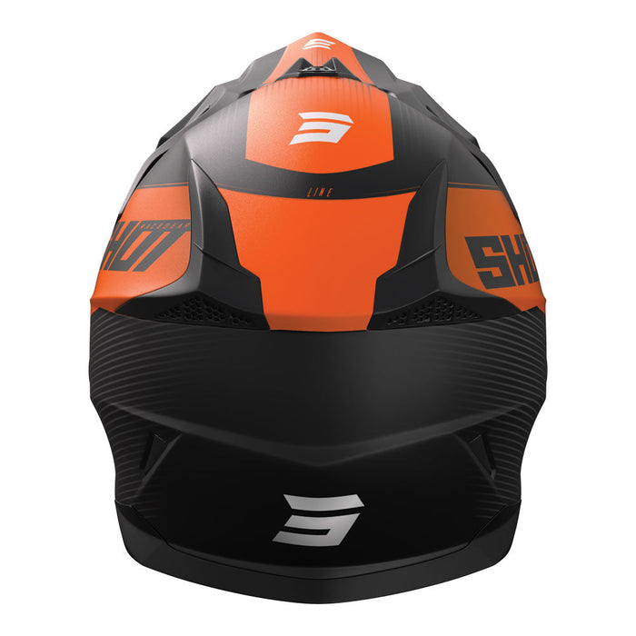 Shot Pulse Line Helmet Matt Orange Shot MX