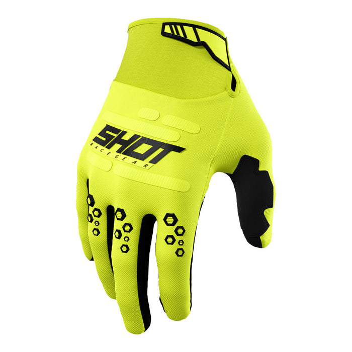 Shot Vision Gloves Neon Yellow Shot MX