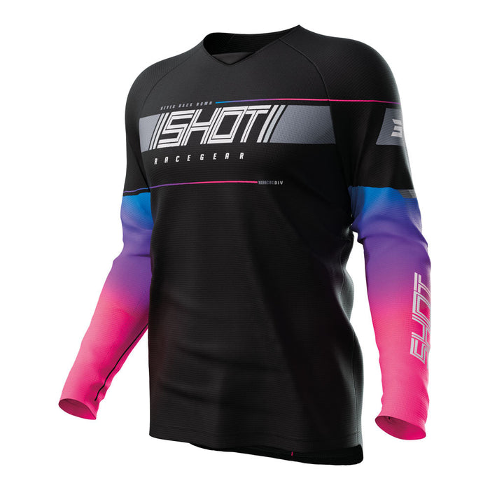 Shot Raw Kid Jersey Indy Black Shot MX