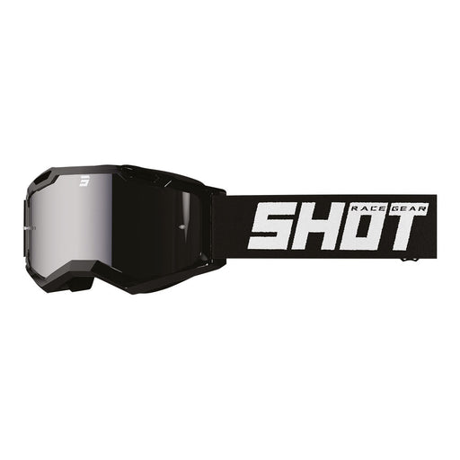 Shot Assault 2.0 Goggles Solid Black with Silver Iridium Lens Shot MX
