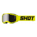 Shot Assault 2.0 Goggles Solid Neon Yellow with Silver Iridium Lens Shot MX