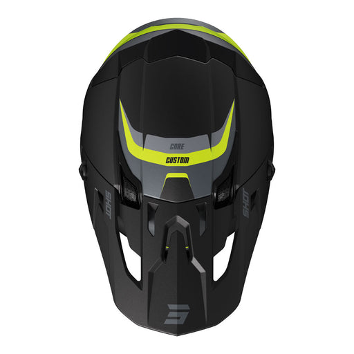 Shot Core Helmet Custom Black/Neon Yellow MIPS Shot MX