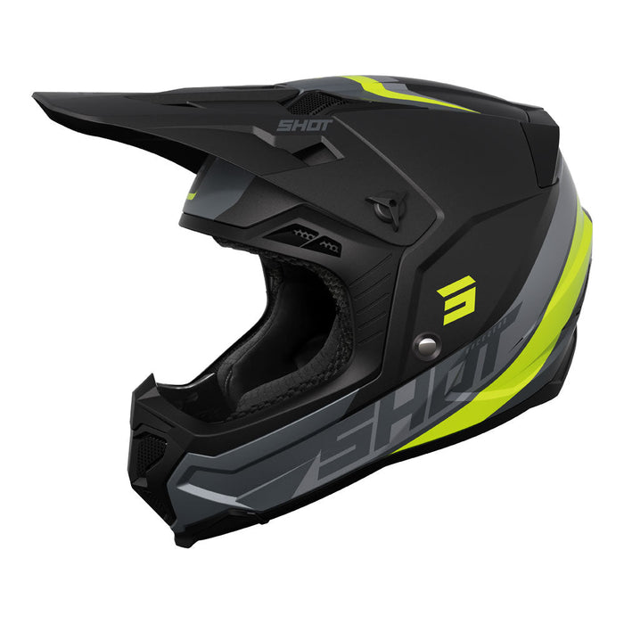 Shot Core Helmet Custom Black/Neon Yellow MIPS Shot MX